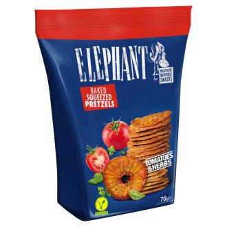   Elephant chips-tallér paradicsomos, fűszeres ízesítéssel 70 g