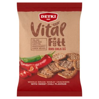   Detki Vital Fitt édes chilis ízű, teljes kiőrlésű kréker, cukor hozzáadása nélkül 100 g