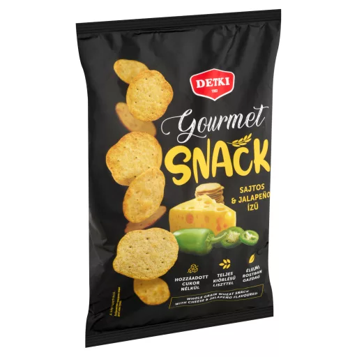 Detki Gourmet Snack 100g sajtos-jalapenos