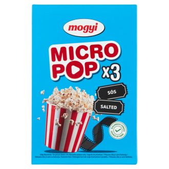   Mogyi Micro Pop sós, mikrohullámú sütőben elkészíthető pattogatni való kukorica 3 x 100 g (300 g)