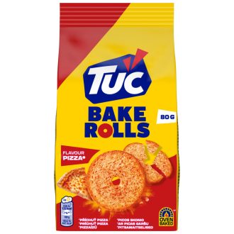 Tuc Bake Rolls Pizzaízű Kétszersült 80 G