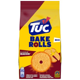 Tuc Bake Rolls Bacon ízű Kétszersült 80 G