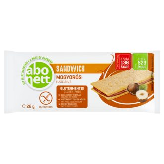   Abonett gluténmentes mogyorós szendvics édesítőszerrel 26 g