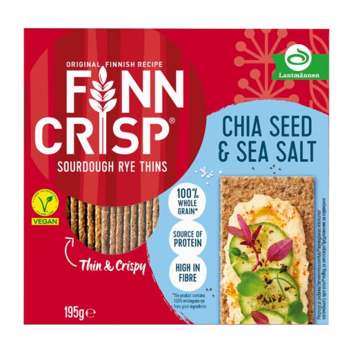 Finn Crisp ropogós kenyér 195g chia maggal és tengeri sóval