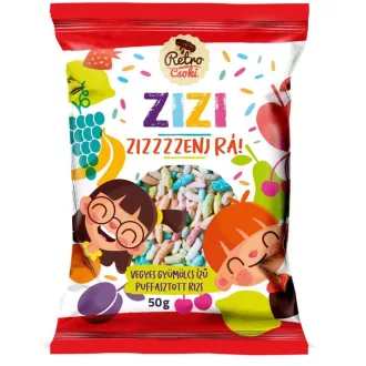   Retro Zizi Zizzzzenj rá 50g vegyes gyümölcsízű cukorbevonattal