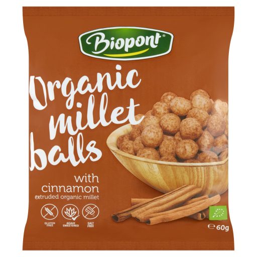 Biopont bio gluténmentes fahéjas kölesgolyó 60 g