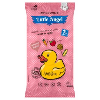   Little Angel Angelina extrudált kukoricás bio snack répával és almával 4 x 15 g (60 g)