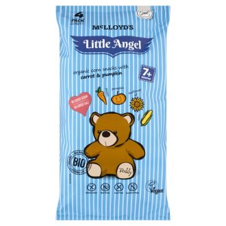   Little Angel Teddy extrudált kukoricás bio snack répával és tökkel 4 x 15 g (60 g)