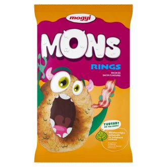 Mogyi Mons Rings kukoricasnack 70g bacon