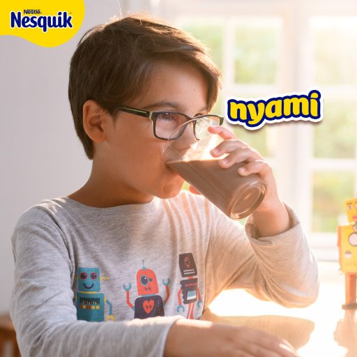 Nesquik csokis-mogyorós ízű instant cukrozott kakaóitalpor 350 g