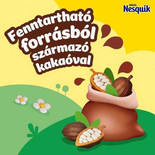 Nesquik csokis-mogyorós ízű instant cukrozott kakaóitalpor 350 g