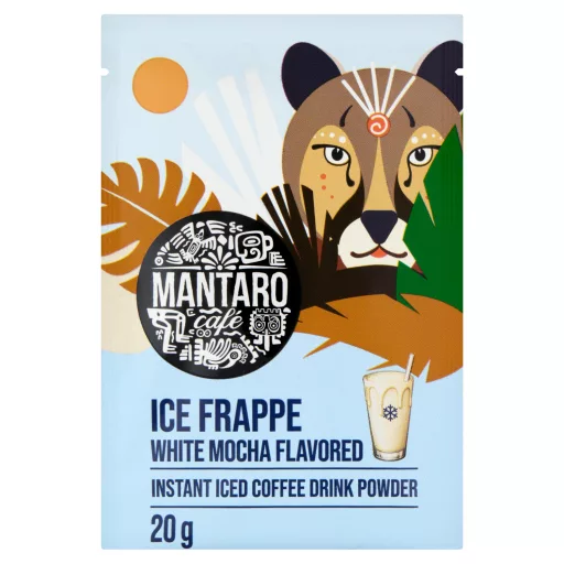 Mantaro Café Ice Frappe fehér csokoládé ízű instant jegeskávé italpor 20 g