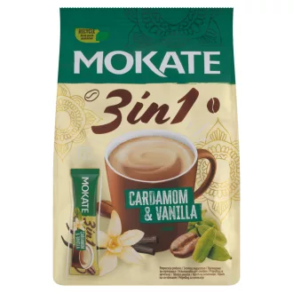   Mokate 3in1 instant kávéitalpor vanília ízű, kardamommal 10 x 17 g (170 g)