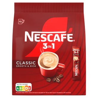   NESCAFÉ 3in1 Classic Smooth & Rich azonnal oldódó kávéspecialitás 10 x 16,5 g (165 g)