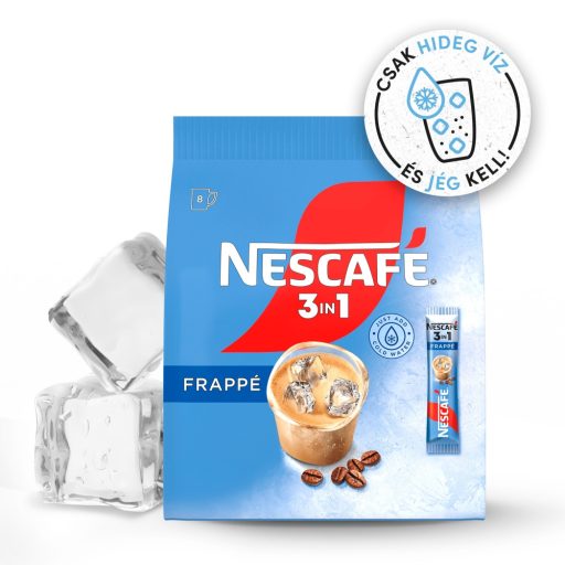 NESCAFÉ 3in1 Frappé azonnal oldódó kávéspecialitás 8 x 15 g (120 g)