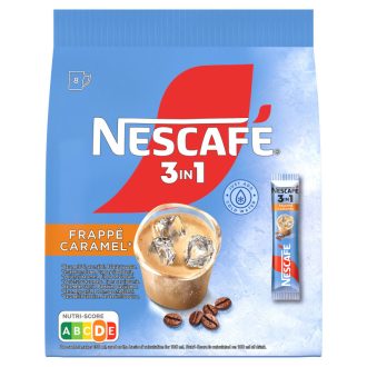  NESCAFÉ 3in1 Frappé karamell ízű azonnal oldódó kávéspecialitás 8 x 15 g (120 g)
