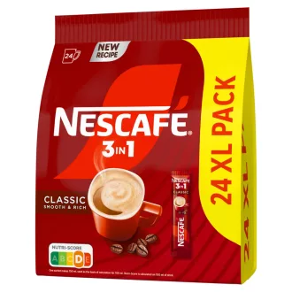   NESCAFÉ 3in1 Classic Smooth & Rich azonnal oldódó kávéspecialitás 24 x 15,5 g (372 g)