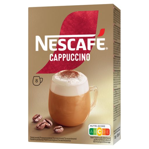 NESCAFÉ Cappuccino azonnal oldódó kávéspecialitás 8 x 13,5 g (108 g)
