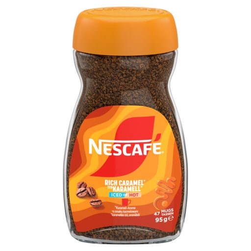 NESCAFÉ karamell ízű azonnal oldódó kávé 95 g