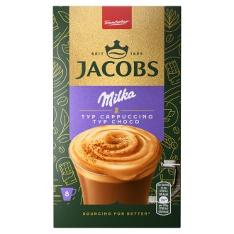   Jacobs Milka azonnal oldódó kávé- és kakaóitalpor 8 x 18,5 g (126,4 g)