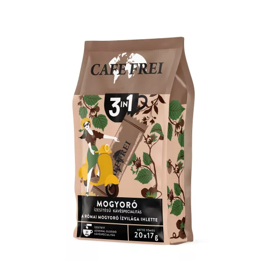 Cafe Frei 3in1 mogyoró ízesítésű azonnal oldódó kávéspecialitás 20 x 17 g (340 g)