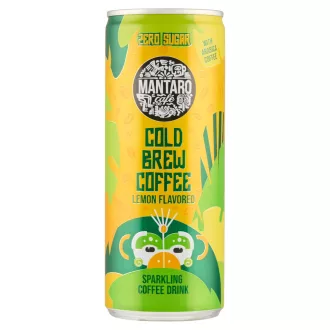   Mantaro Cold Brew Coffee citrom ízű, kávé alapú, szénsavas, energiamentes üdítőital 250 ml