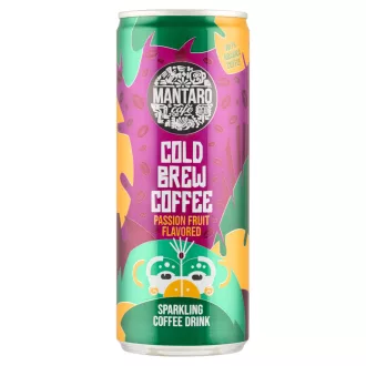   Mantaro Cold Brew Coffee maracuja ízű, kávé alapú, szénsavas üdítőital 250 ml