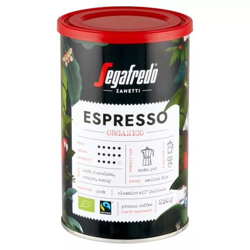 Segafredo kávé 250g organico őrölt