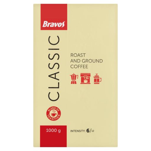 Bravos Classic őrölt, pörkölt kávé 1000 g