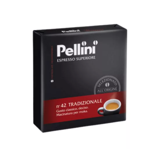 Pellini kávé 2x250g n°42 Tradizionale Moka Duo-Pac őrölt