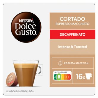  NESCAFÉ Dolce Gusto Cortado Espresso Macchiato koffeinmentes tejes kávékapszula cukorral 16 x 6,2 g