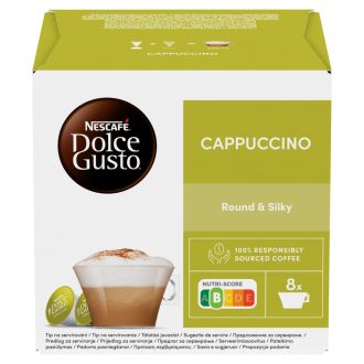   NESCAFÉ Dolce Gusto Cappuccino tej- és kávékapszula cukorral 16 db 186,4 g