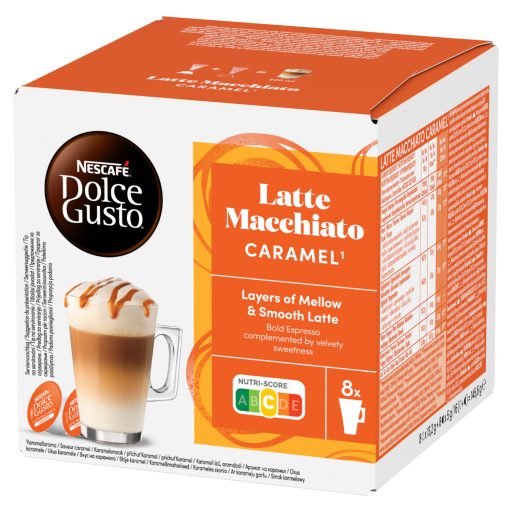 NESCAFÉ Dolce Gusto Latte Macchiato Caramel tej- és kávékapszula 16 db/8 csésze 145,6 g