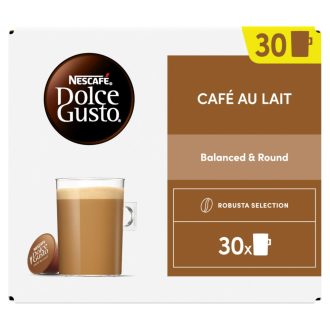   NESCAFÉ Dolce Gusto Café au Lait teljes tejpor azonnal oldódó kávéval 30 x 10 g (300 g)
