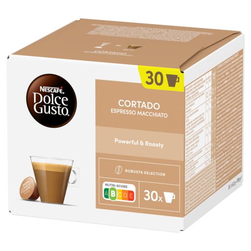 NESCAFÉ Dolce Gusto Cortado Espresso Macchiato teljes tejpor azonnal oldódó kávéval 30x6,3 g (189 g)