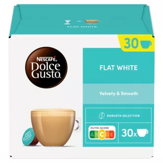   NESCAFÉ Dolce Gusto Flat White teljes tejpor azonnal oldódó kávéval és cukorral 30 x 11,7 g (351 g)