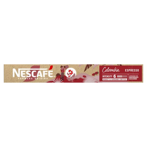 NESCAFÉ Farmers Origins Colombia Espresso őrölt pörkölt kávé kapszula 10 db 44 g