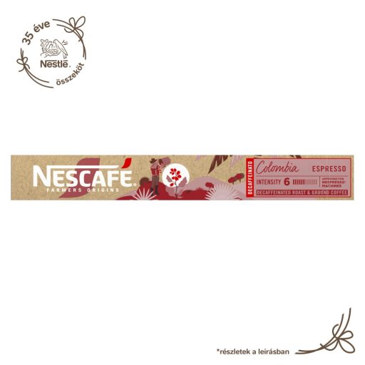 NESCAFÉ Farmers Origins Colombia Espresso őrölt pörkölt kávé kapszula 10 db 44 g
