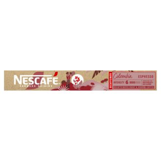   NESCAFÉ Farmers Origins Colombia Espresso koffeinmentes őrölt pörkölt kávé kapszula 10 db 53 g