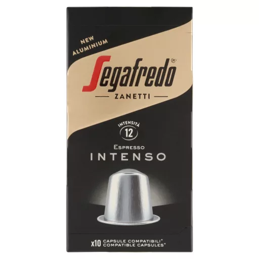Segafredo Espresso Intenso őrölt, pörkölt kávékeverék kapszula 10 x 5,1 g (51 g)