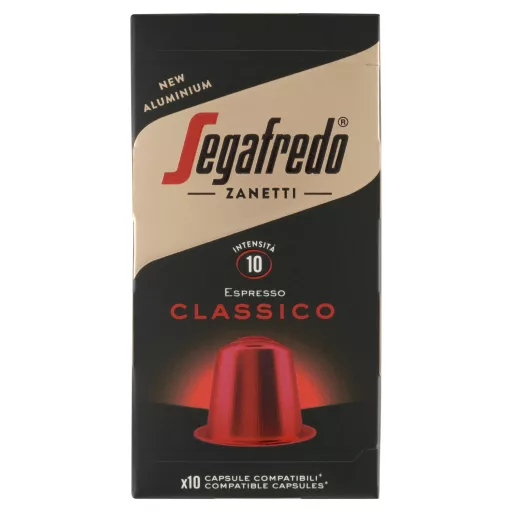 Segafredo Zanetti Espresso Classico őrölt, pörkölt kávékeverék kapszula 10 x 5,1 g (51 g)