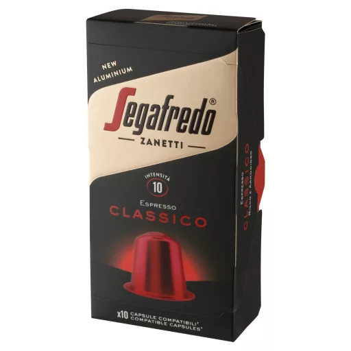 Segafredo Zanetti Espresso Classico őrölt, pörkölt kávékeverék kapszula 10 x 5,1 g (51 g)