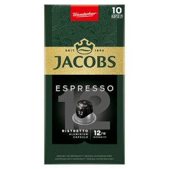   Jacobs Espresso Ristretto őrölt-pörkölt kávé kapszulában 10 db 52 g
