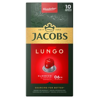   Jacobs Lungo Classico őrölt-pörkölt kávé kapszulában 10 db 52 g