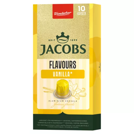 Jacobs vaníliaízű őrölt-pörkölt kávé kapszulában 10 db 49 g