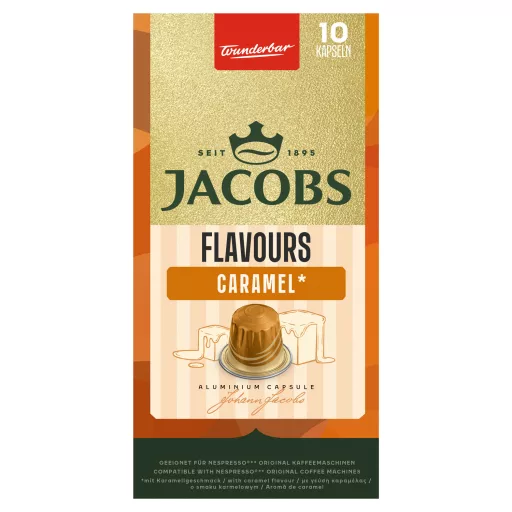 Jacobs karamellízű őrölt-pörkölt kávé kapszulában 10 db 49 g