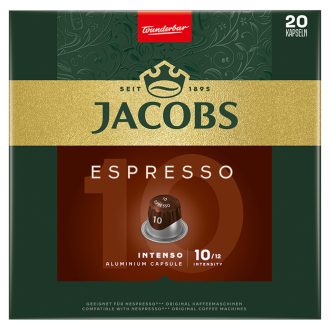   Jacobs Espresso Intenso őrölt-pörkölt kávé kapszulában 20 db 104 g