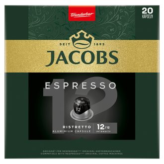   Jacobs Espresso Ristretto őrölt-pörkölt kávé kapszulában 20 db 104 g