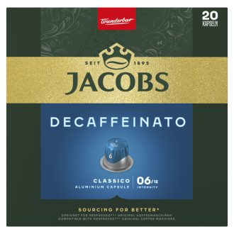   Jacobs Decaffeinato Classico koffeinmentes őrölt-pörkölt kávé kapszulában 20 db 104 g