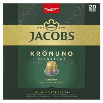   Jacobs Krönung Crema őrölt-pörkölt kávé kapszulában 20 db 104 g